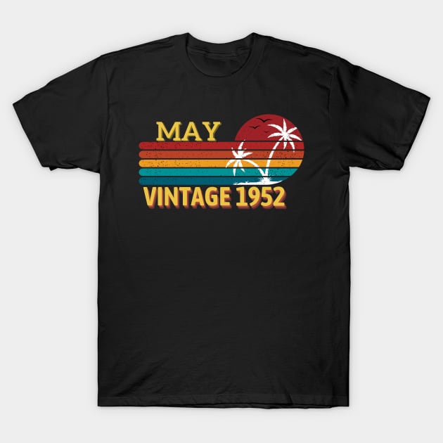 Vintage 1952 May birthday gift 71th T-Shirt by ahmad211